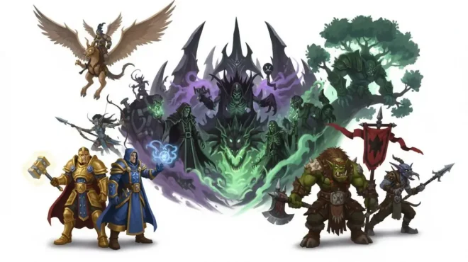 Альянс, Орда, Нежить и Ночные Эльфы — фракции Warcraft III Альянс, Орда, Нежить и Ночные Эльфы — фракции Warcraft III