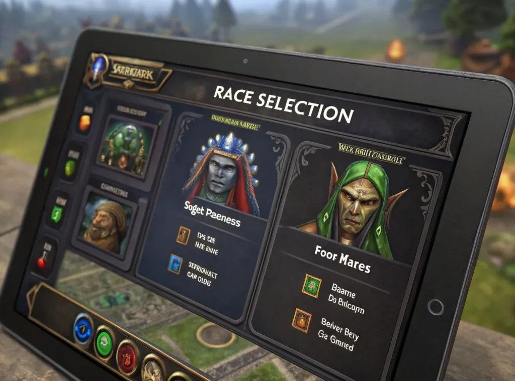 Как выбрать первую расу в Warcraft III